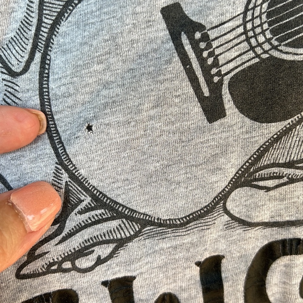 True Religion gray Graphic Tee shirt size large - Picture 3 of 5